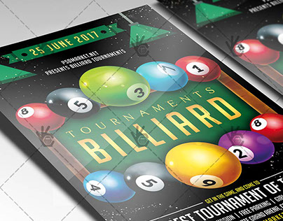 Billiard - Premium Flyer PSD Template