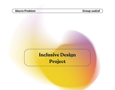 Inclusive Design Project: Research