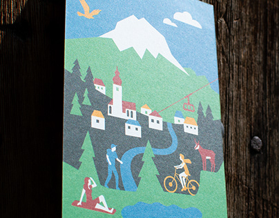 Postkarte »Sommer in Lech«