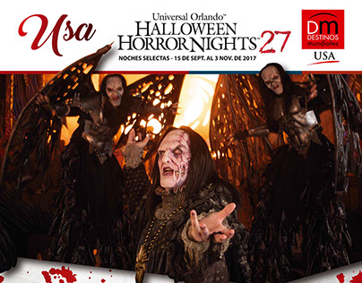 Flyer Impreso - Universal Orlando - Horror Nights27