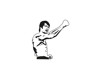 Ilustración vectorial Bruce Lee