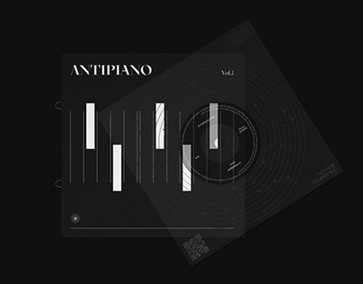 Black and white artwork for Antipiano Vol.1