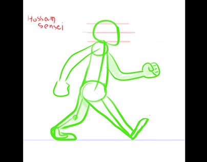 walking cycle-Animation