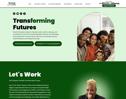 Website Design for Rewrite Enterprise