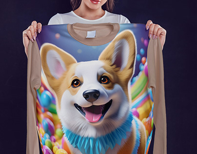 Colorful Corgi Dog Sweater