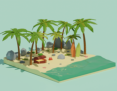 3D модель острова
