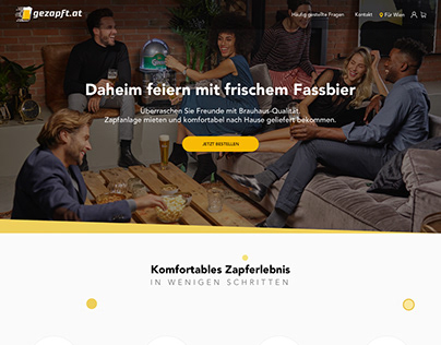 Website design concept for Gezapft