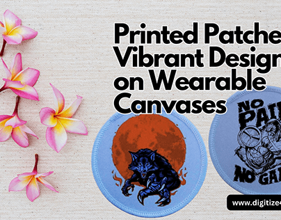 Printed Patches: Vibrant Designs on Wearable Canvases