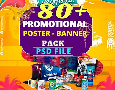 80+ Promotional PSD Banner