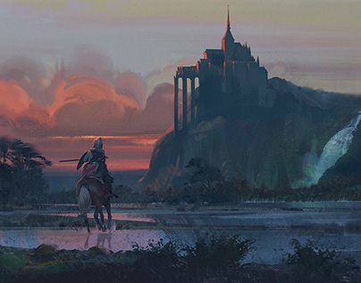Sunset castle