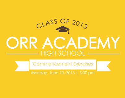 Orr Academy High School 2013 Graduation Programs