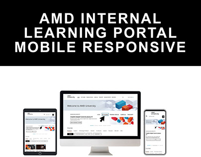 AMD Internal Learning Portal Mobile Responsive