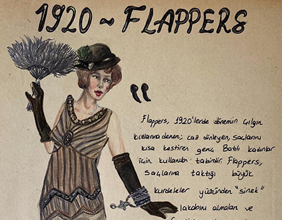 1920'S FLAPPERS MOVEMENT COSTUME DESIGN