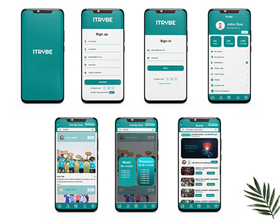 Ui /UX Mobile App Design of a Charity Fund: 1TRYBE