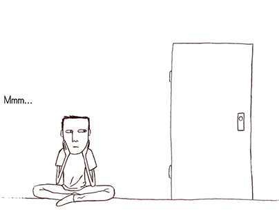 Divago dando vueltas: La puerta (tira cómica / cómic)
