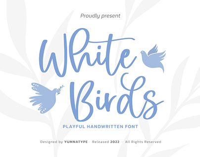 White Birds - Handwritten Font