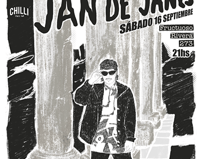 Ilustraciones flayer JAN DE JANES musica