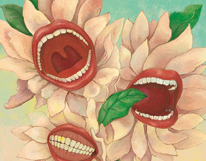 Lip Flower illustration
