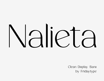 Nalieta - Clean Display Sans