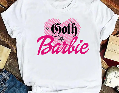 T-shirt Design for Goth Barbie