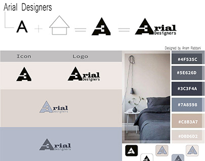 Arial brand identity -(interior designers)