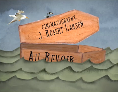 Au Revoir Titles—design, watercolor, animation