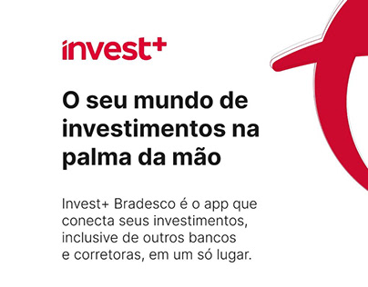 Landing page Invest+ Bradesco