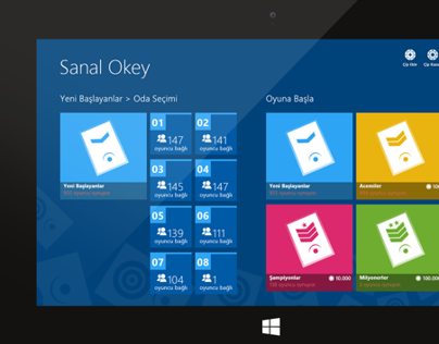 Sanal Okey / Windows 8 Application