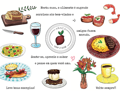 Menu Food Watercolor