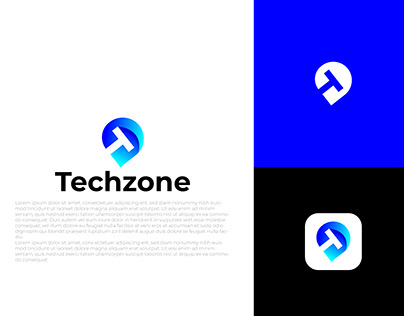 Techzone modern logo design| technology| innovation