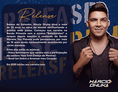 Release - Cantor Márcio Dhuka