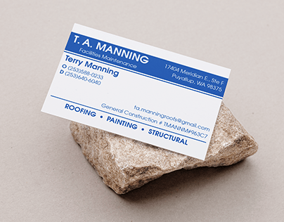 T.A. Manning Business Card