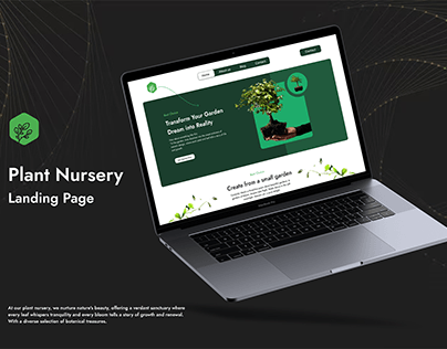 Plant Nursery Landing Page- Design