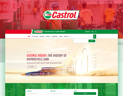 Redesign - Castrol Website Concept
