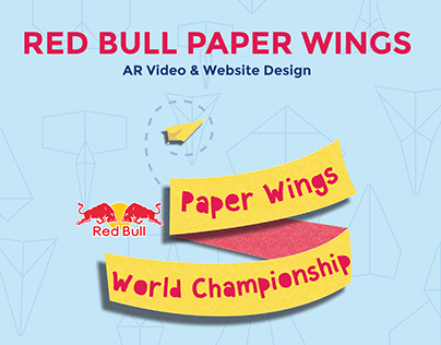 Red bull paper wings