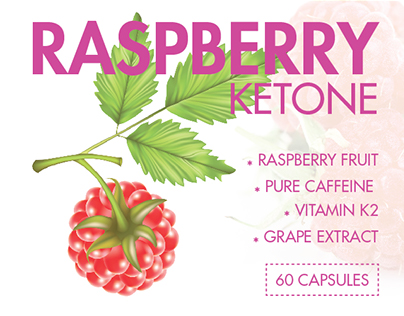 Raspberry Ketone Label Design