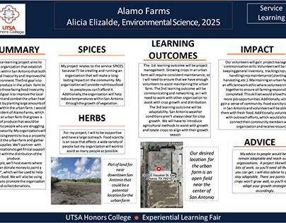 Elizalde, Alicia, Civic Ethos Spring 2024, Alamo Farms
