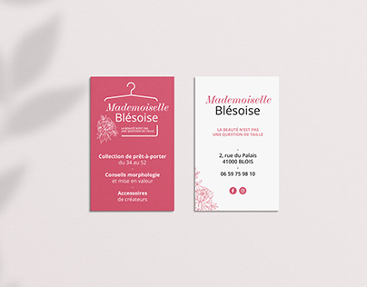 Mademoiselle Blésoise : cartes de visite