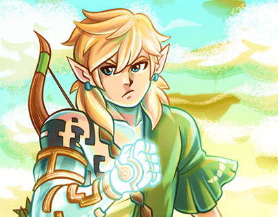 Zelda Tears of The Kingdom Link Fan Art