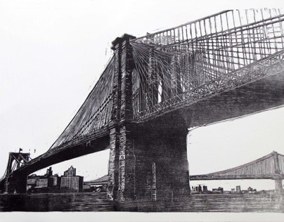 Brooklyn Bridge transposed