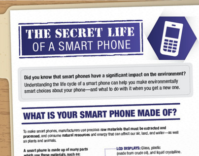 EPA Life Cycle of a Smart Phone Infographic