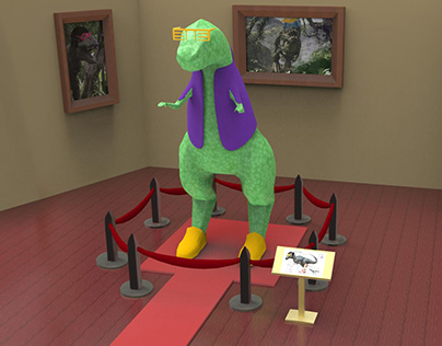 Diseño 3D Dinosaurio FLoger