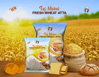 Wheat atta packaging Design