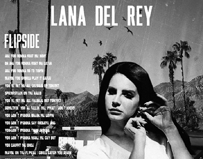 Lana Del Rey Flipside Poster
