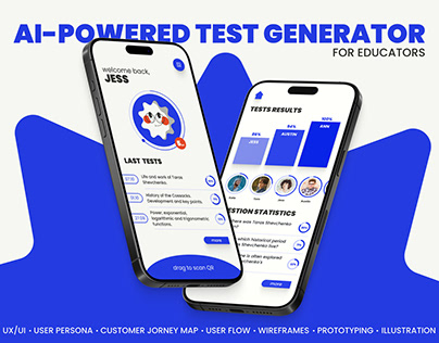 AI-powered educational app design | UX/UI