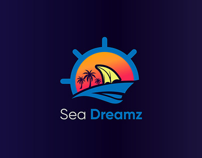 Sea Party Logo Design-Beach Party 2023-Abstract 3d Logo
