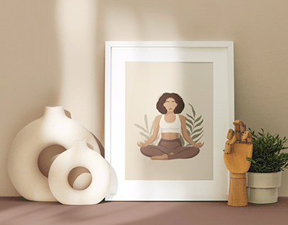 Illustration For Yoga Center