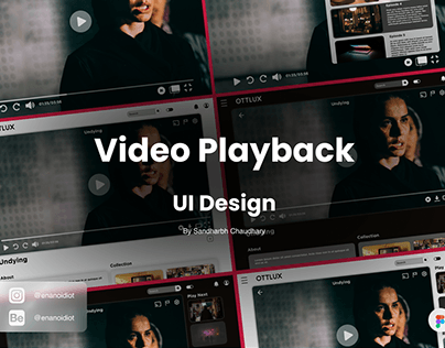 Project thumbnail - Video Playback UI Design