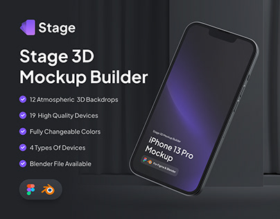 Stage 3D Mockup Builder