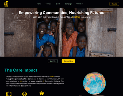 Care - NGO Website home page design